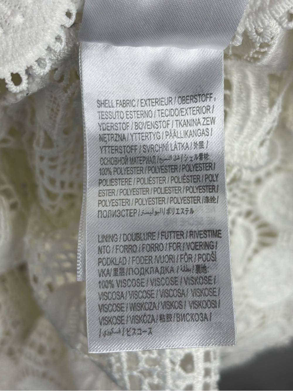 FARM RIO MORADA BOA GUIPURE LACE WHITE MIDI DRESS - Picture 15 of 16